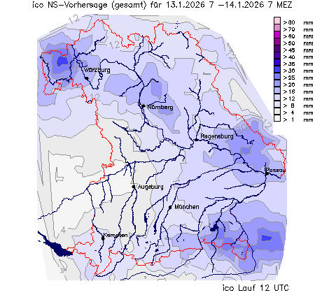 ICON Niederschlagsvorhersage (Summe) für Übermorgen vom 10.01.2026 wurde nicht gefunden!